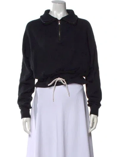 Pre-owned Varley Crew Neck Sweater In Black
