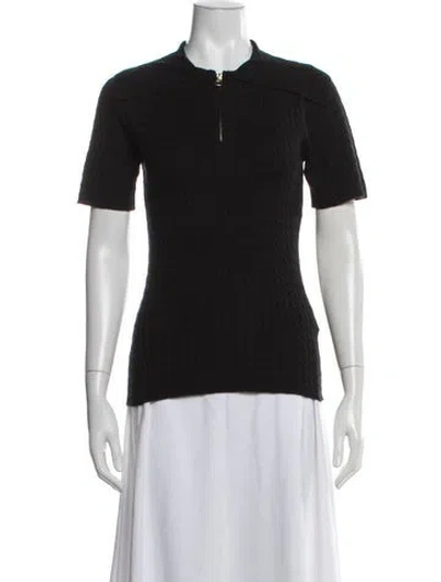 Pre-owned Varley Crew Neck Sweater In Black