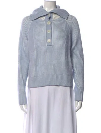 Pre-owned Varley Crew Neck Sweater In Blue
