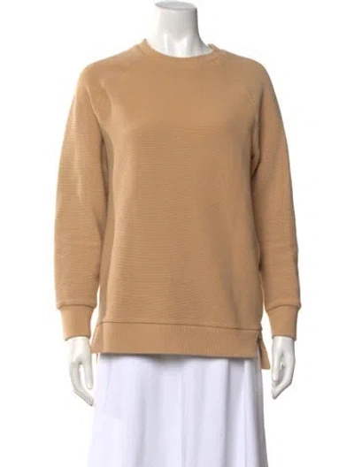 Pre-owned Varley Crew Neck Sweater In Brown