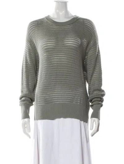 Pre-owned Varley Crew Neck Sweater In Green