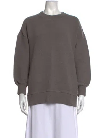 Pre-owned Varley Crew Neck Sweater In Grey