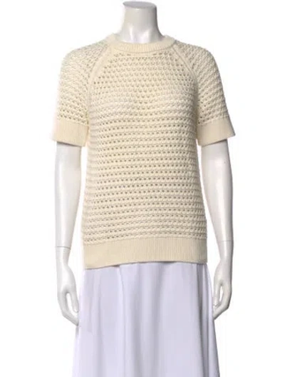Pre-owned Varley Crew Neck Sweater In Neutral