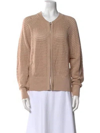 Pre-owned Varley Crew Neck Sweater In Neutral