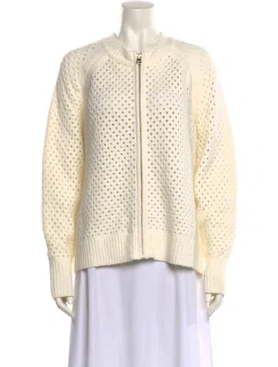 Pre-owned Varley Crew Neck Sweater In Neutral