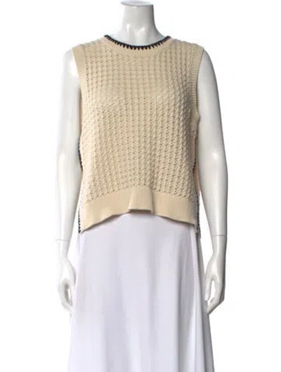 Pre-owned Varley Crew Neck Sweater In Neutral