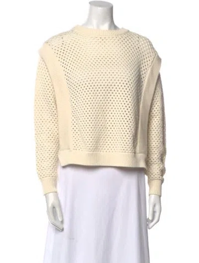 Pre-owned Varley Crew Neck Sweater In Neutral