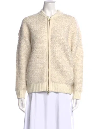 Pre-owned Varley Crew Neck Sweater In Neutral
