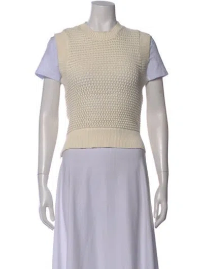 Pre-owned Varley Crew Neck Sweater In Neutral
