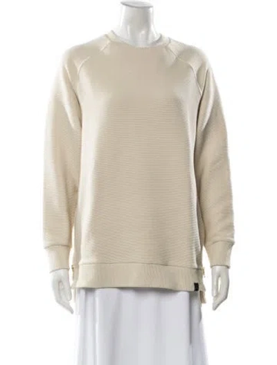 Pre-owned Varley Crew Neck Sweater In Neutral