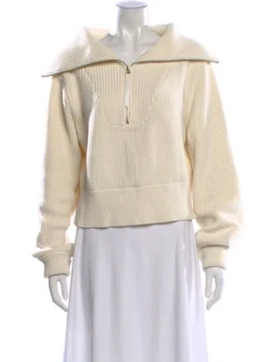 Pre-owned Varley Crew Neck Sweater In Neutral