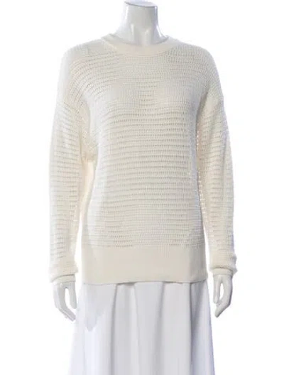 Pre-owned Varley Crew Neck Sweater In Neutral