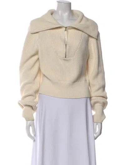 Pre-owned Varley Crew Neck Sweater In Neutral