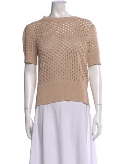 Pre-owned Varley Crew Neck Sweater In Neutral