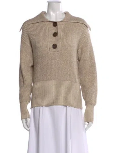 Pre-owned Varley Crew Neck Sweater In Neutral