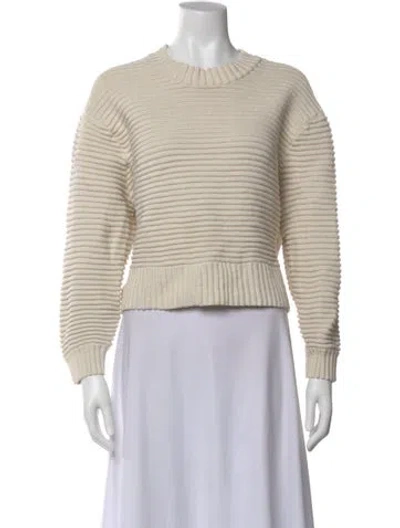 Pre-owned Varley Crew Neck Sweater In Neutral