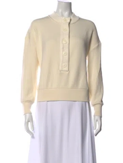 Pre-owned Varley Crew Neck Sweater In Neutral
