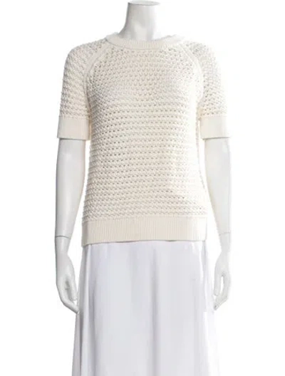 Pre-owned Varley Crew Neck Sweater In Neutral