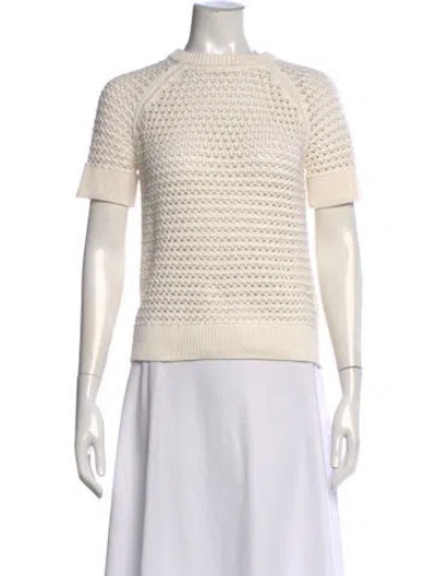 Pre-owned Varley Crew Neck Sweater In Neutral