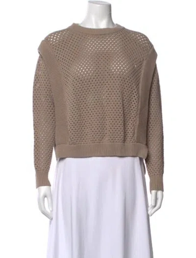 Pre-owned Varley Crew Neck Sweater In Neutral