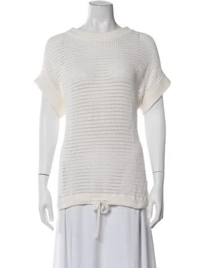 Pre-owned Varley Crew Neck Sweater In Neutral