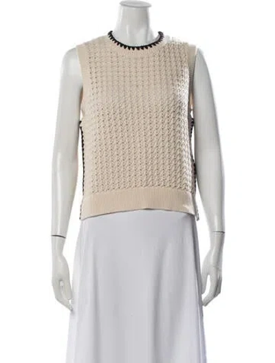 Pre-owned Varley Crew Neck Sweater In Neutral