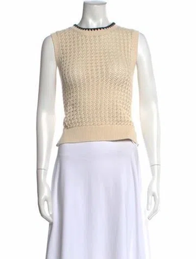 Pre-owned Varley Crew Neck Sweater In Neutral
