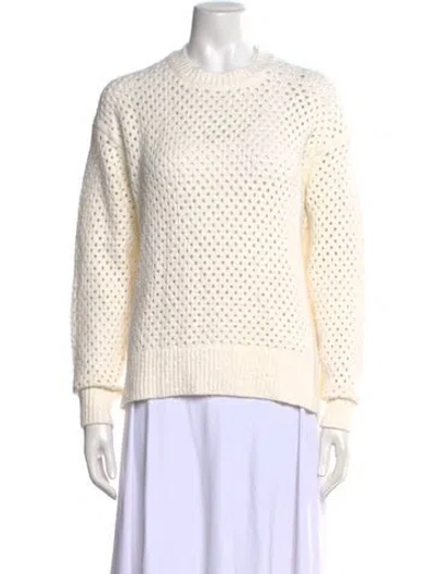 Pre-owned Varley Crew Neck Sweater In Neutral