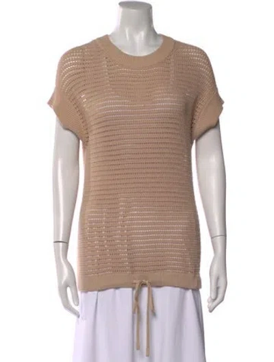 Pre-owned Varley Crew Neck Sweater In Neutral