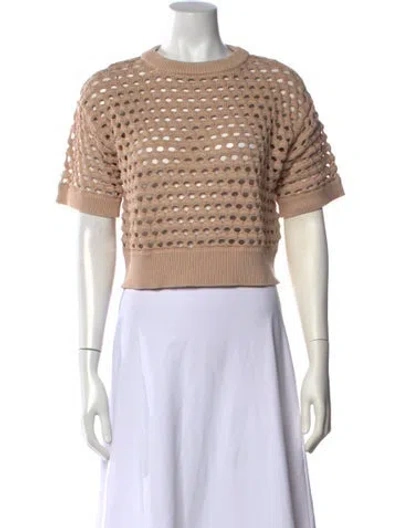 Pre-owned Varley Crew Neck Sweater In Neutrals