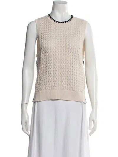 Pre-owned Varley Crew Neck Sweater In Neutrals