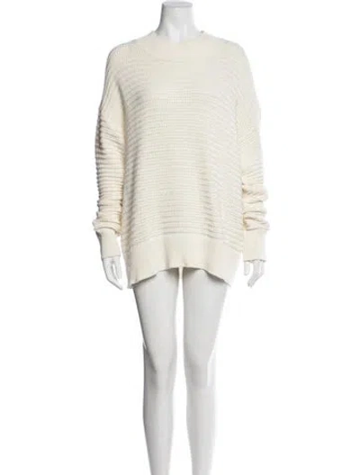 Pre-owned Varley Crew Neck Sweater In Neutrals