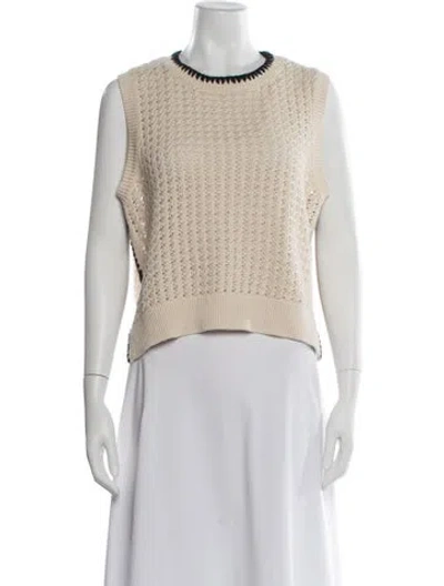 Pre-owned Varley Crew Neck Sweater In Neutrals