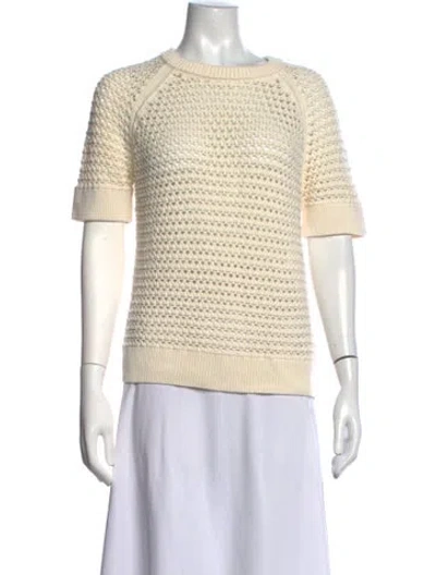 Pre-owned Varley Crew Neck Sweater In Neutrals