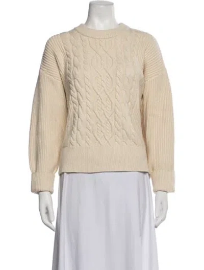 Pre-owned Varley Crew Neck Sweater In Neutrals