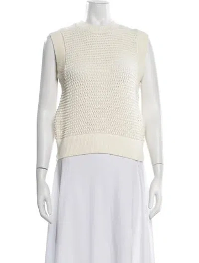 Pre-owned Varley Crew Neck Sweater In Neutrals