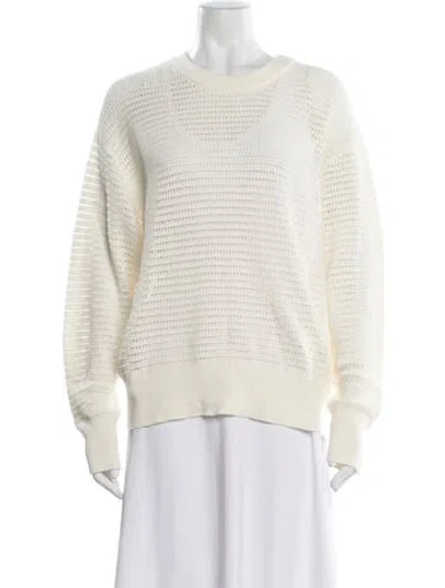 Pre-owned Varley Crew Neck Sweater In Neutrals