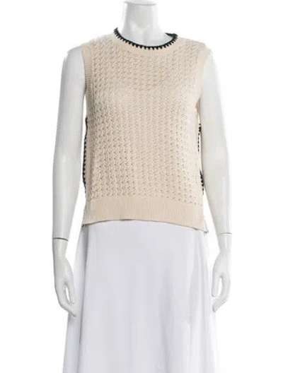 Pre-owned Varley Crew Neck Sweater In Neutrals