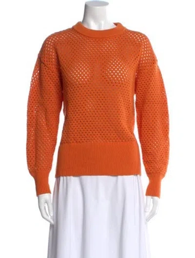 Pre-owned Varley Crew Neck Sweater In Orange