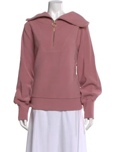 Pre-owned Varley Crew Neck Sweater In Pink