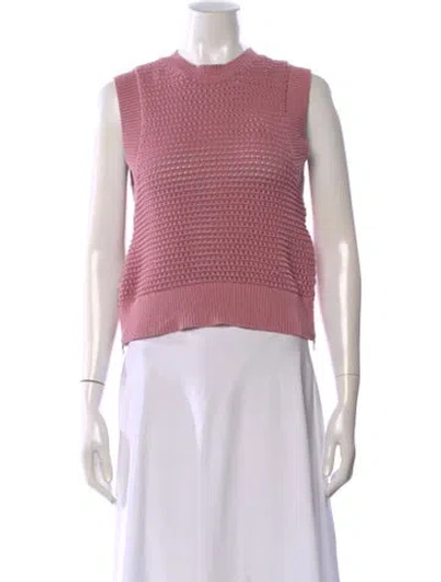 Pre-owned Varley Crew Neck Sweater In Pink