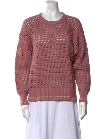 Pre-owned Varley Crew Neck Sweater In Pink