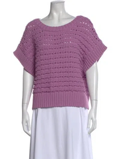Pre-owned Varley Crew Neck Sweater In Purple