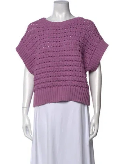 Pre-owned Varley Crew Neck Sweater In Purple