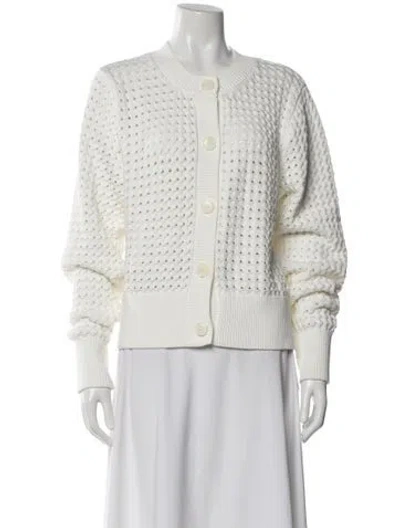 Pre-owned Varley Crew Neck Sweater In White