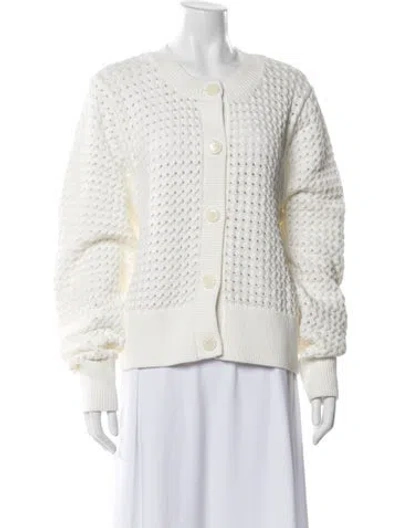 Pre-owned Varley Crew Neck Sweater In White