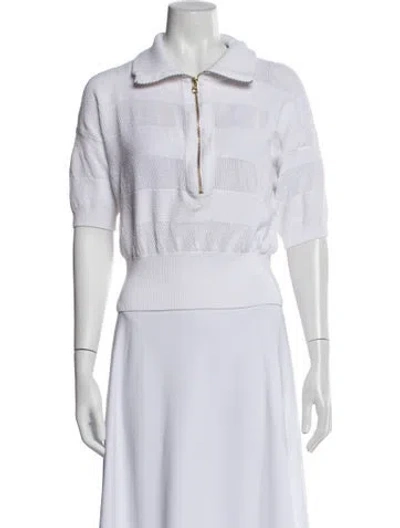 Pre-owned Varley Crew Neck Sweater In White
