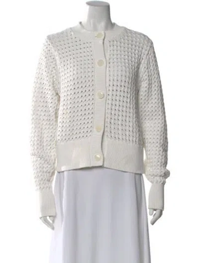 Pre-owned Varley Crew Neck Sweater In White
