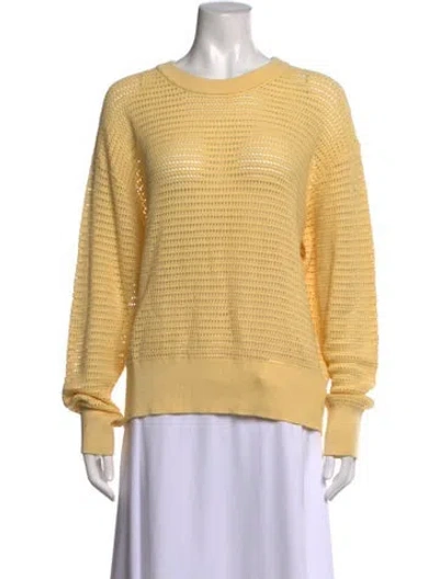 Pre-owned Varley Crew Neck Sweater In Yellow