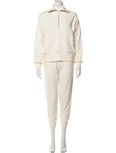 Pre-owned Varley Cutout Accent Tracksuit In White